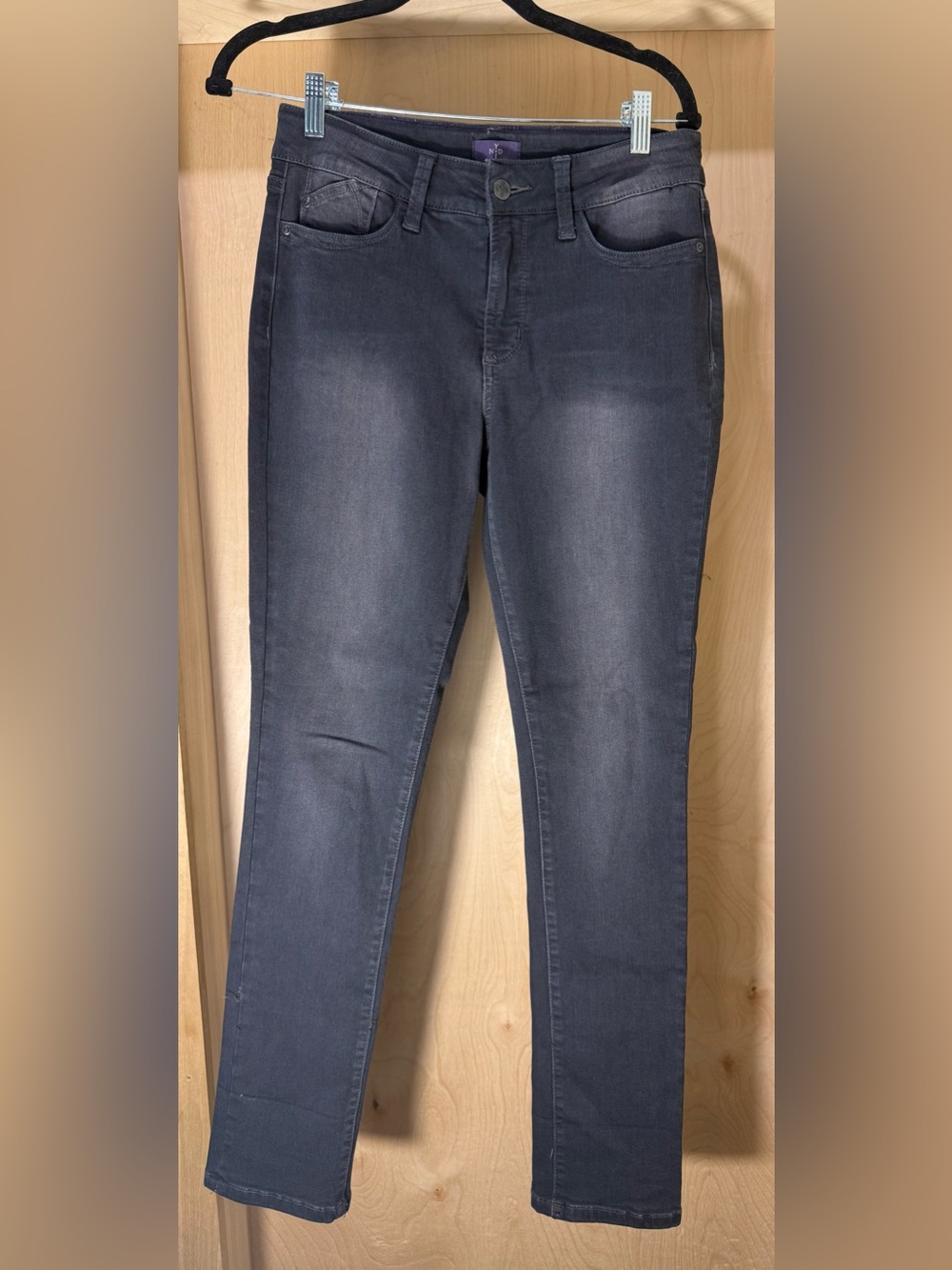 NYDJ Lorena Boyfriend Size 6 Women’s Dark Gray Slim Jeans